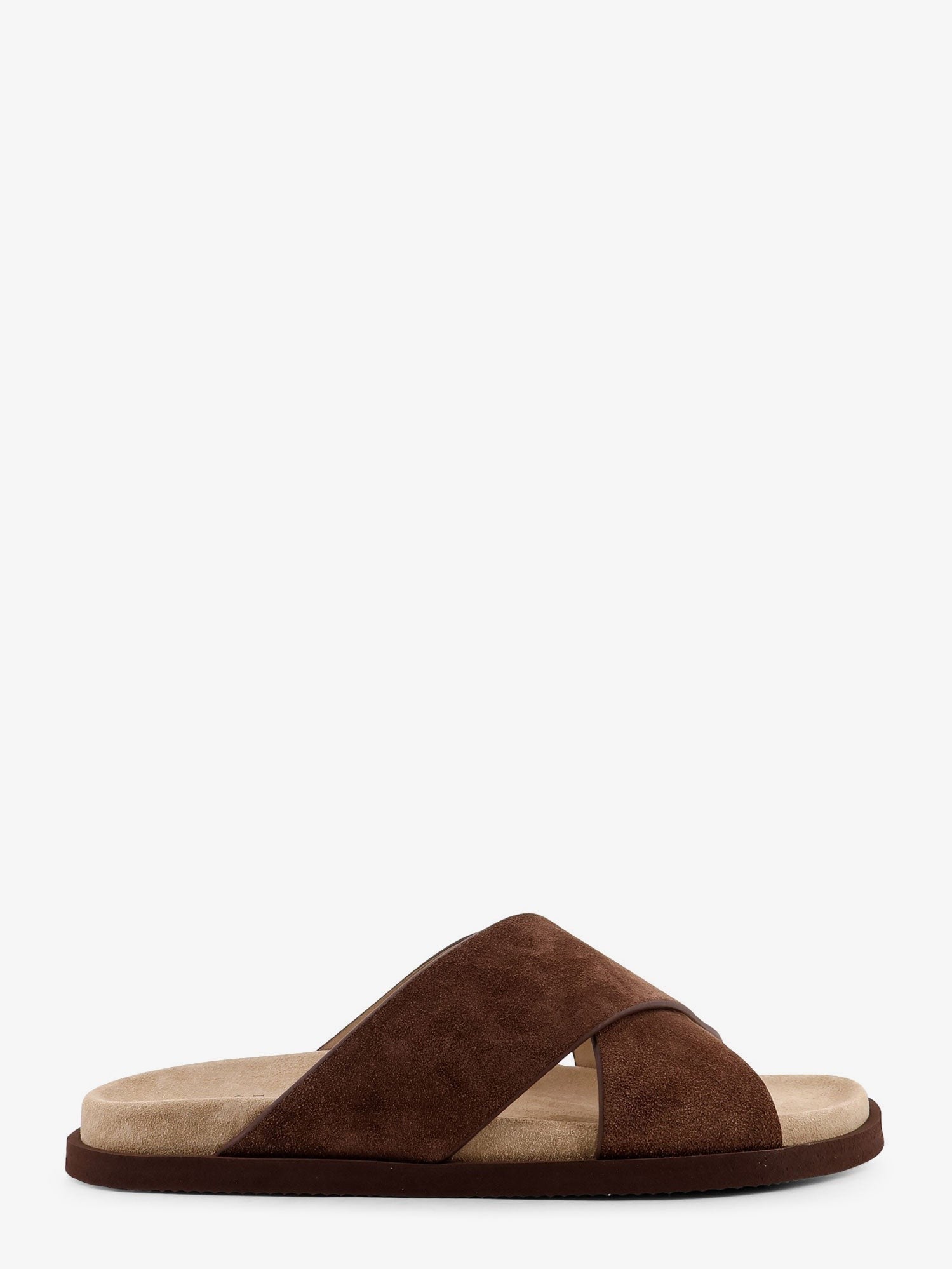 Brunello Cucinelli - Man - Fango Camel - Flat Sandal