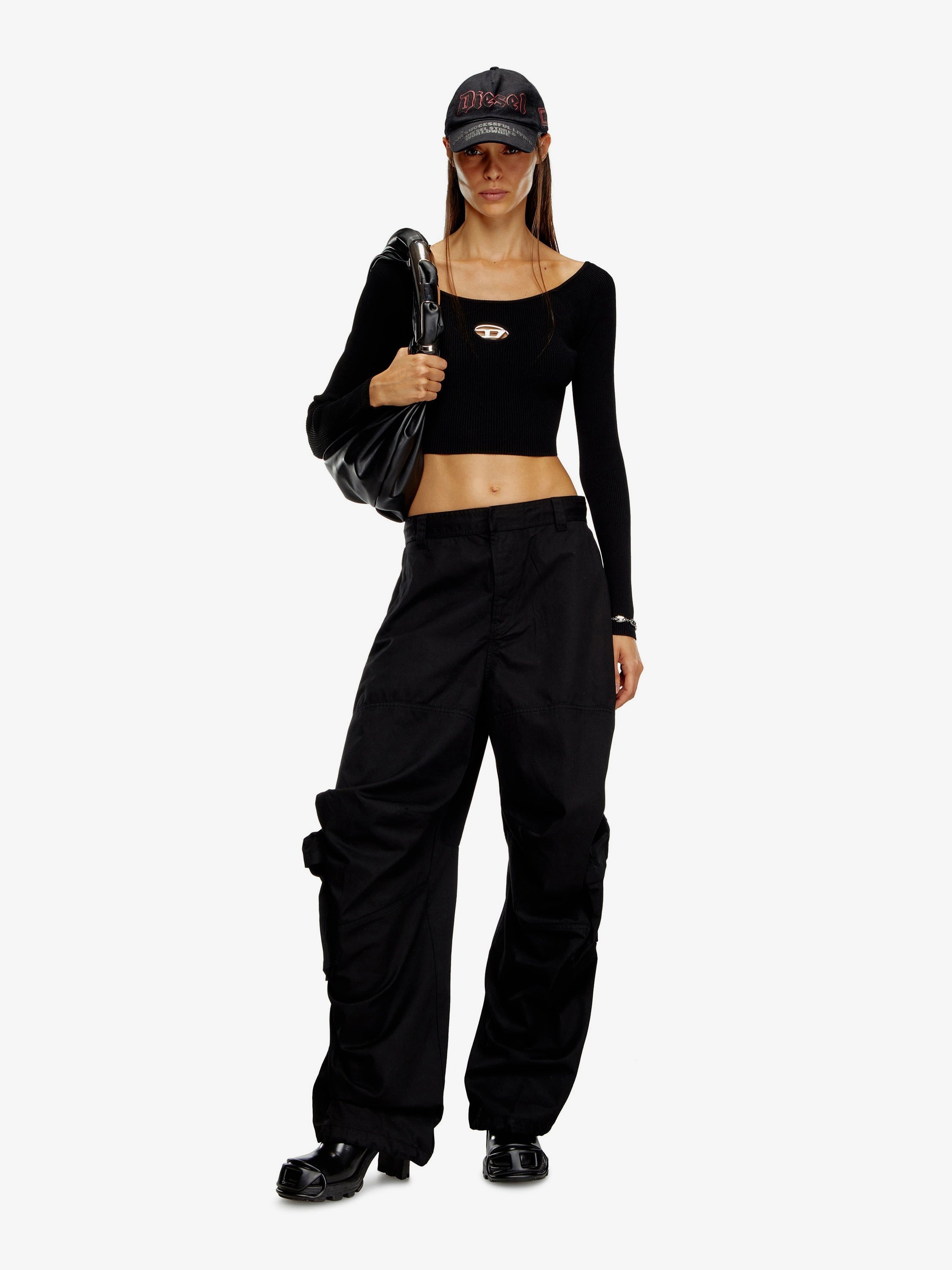 Diesel - Woman - Black - Knit Sweater