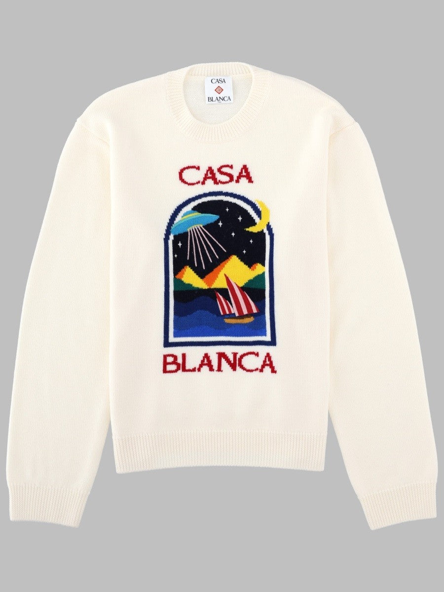 CASABLANCA - Man - White - Sweater