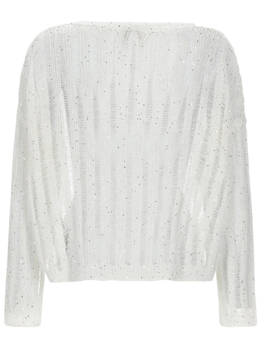 120% LINO - Woman - White - Sweater
