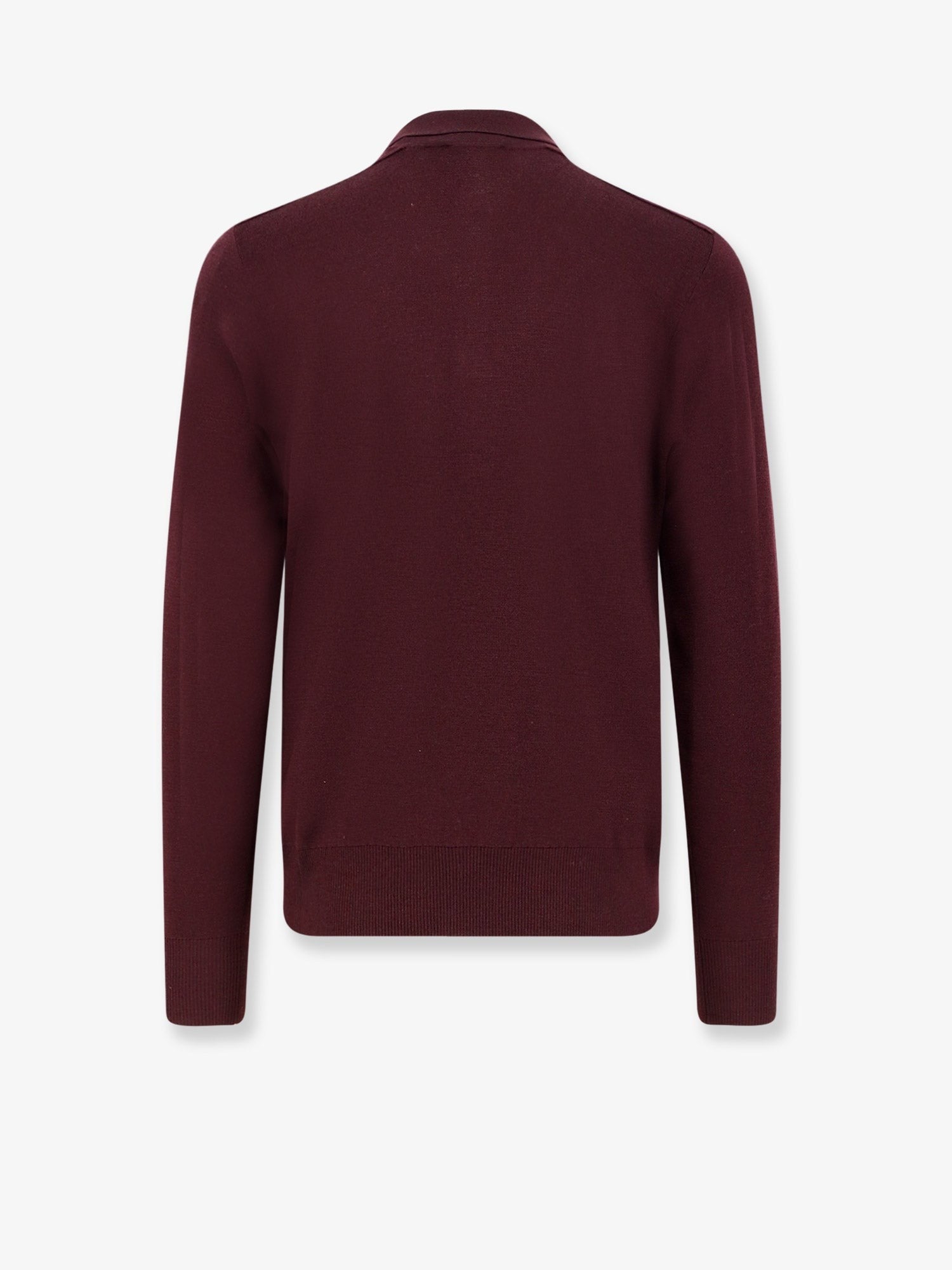 Burberry - Man - Mahogany Red - Knit Sweater