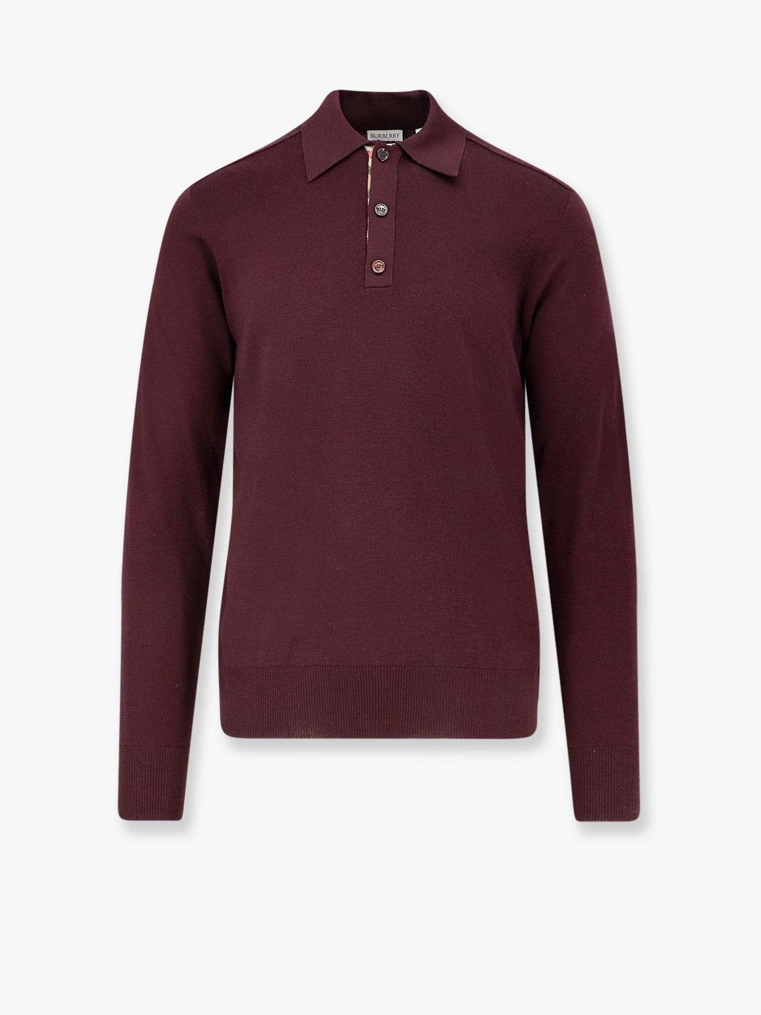 Burberry - Man - Mahogany Red - Knit Sweater