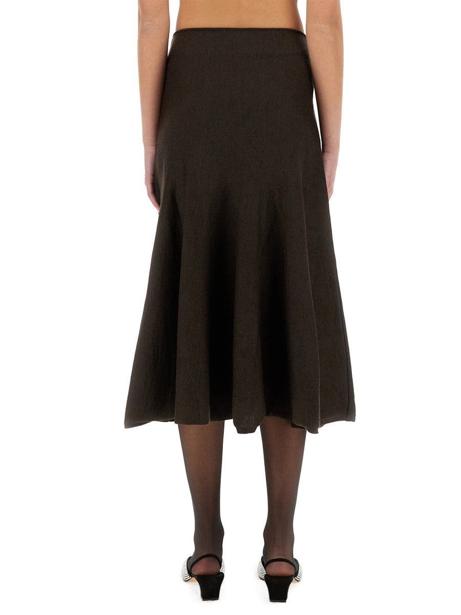 KHAITE - Woman - Brown - Skirt