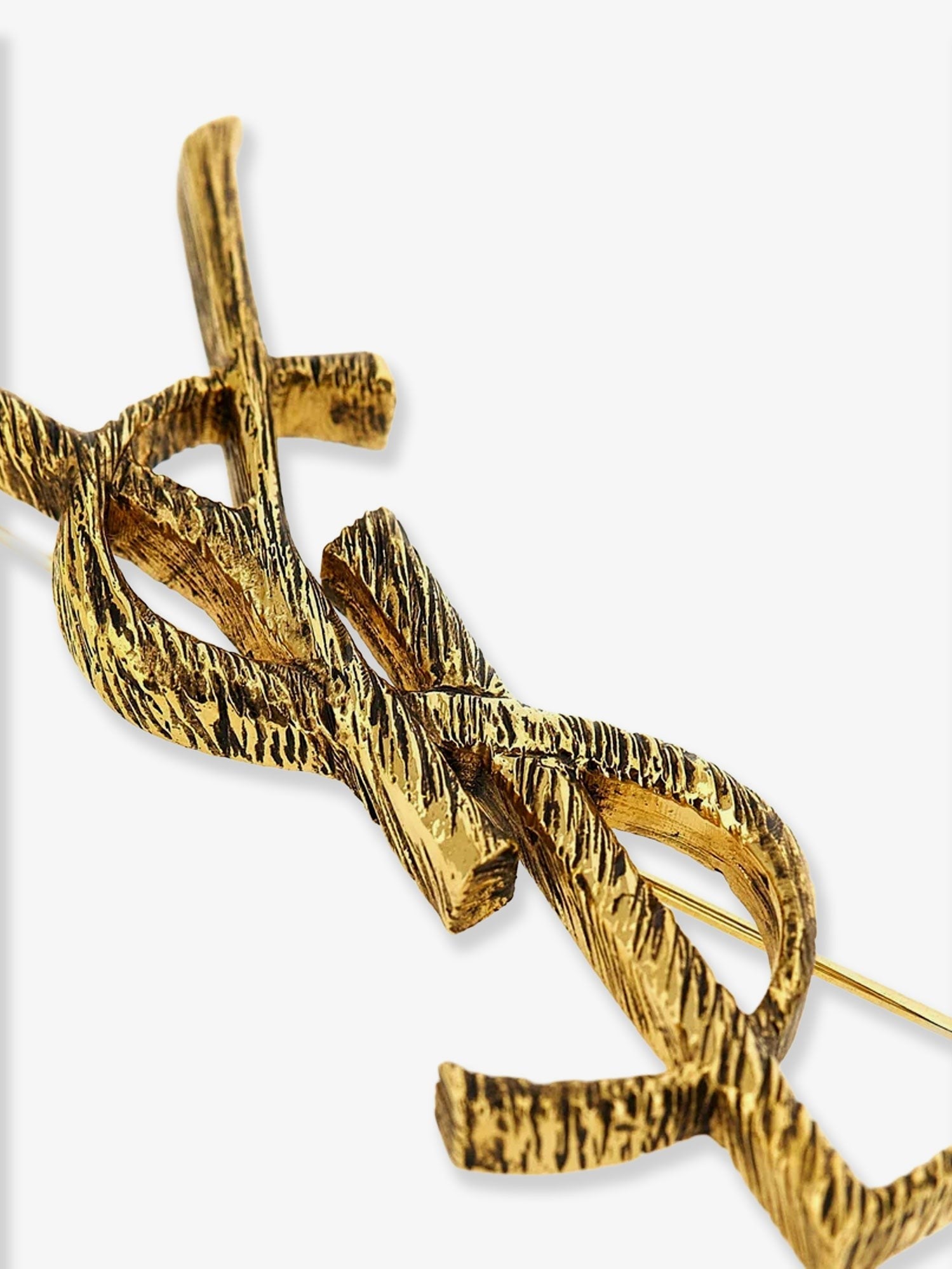 Saint Laurent - Woman - Dore Vieilli - Brooch