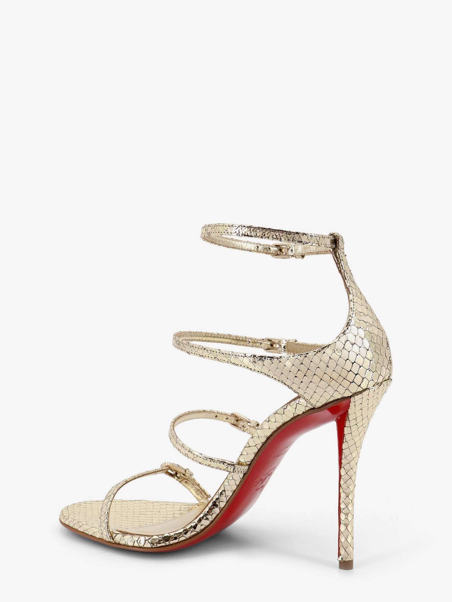 CHRISTIAN LOUBOUTIN - Woman - Gold - Heeled Sandal