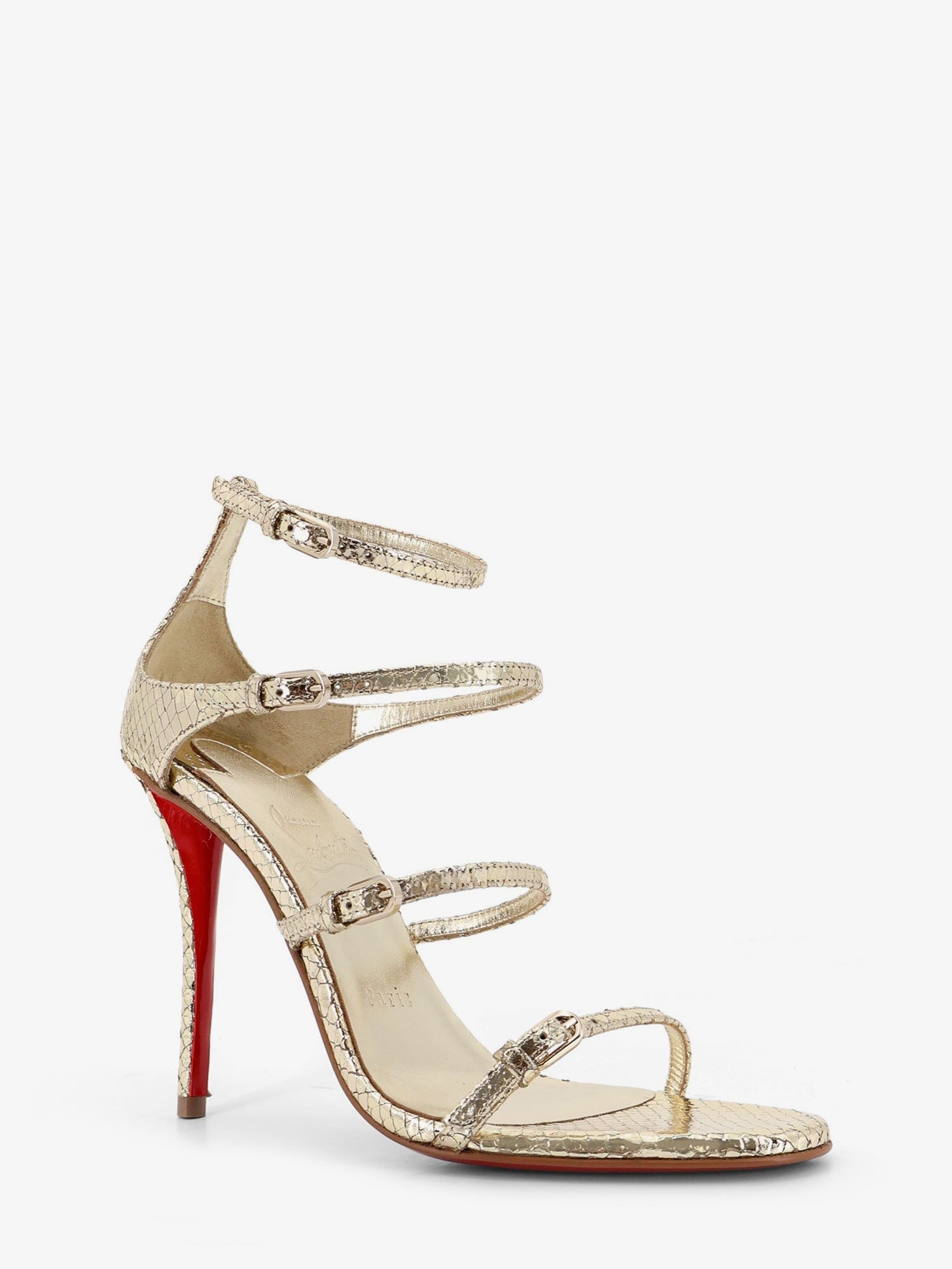 CHRISTIAN LOUBOUTIN - Woman - Gold - Heeled Sandal