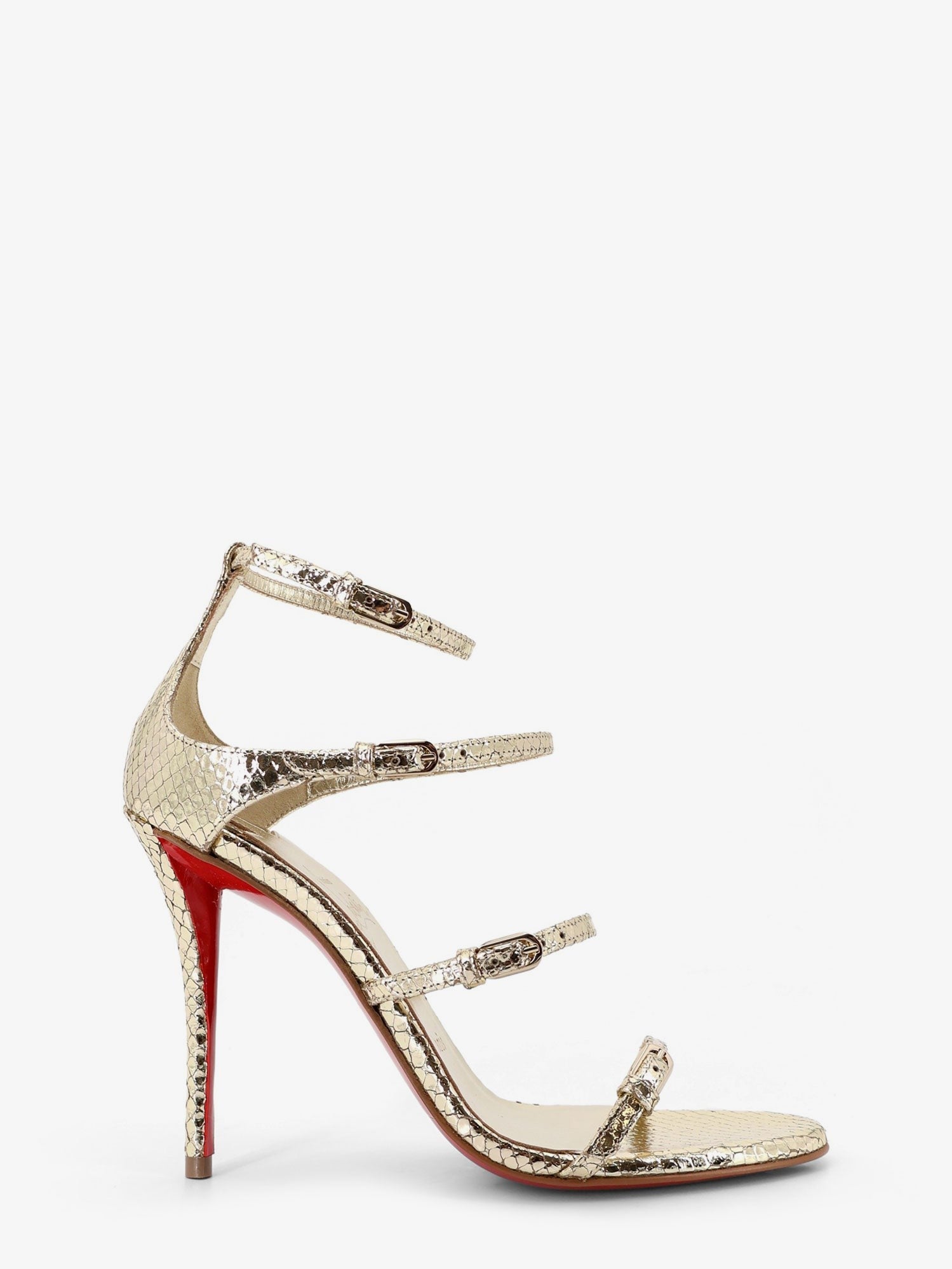CHRISTIAN LOUBOUTIN - Woman - Gold - Heeled Sandal