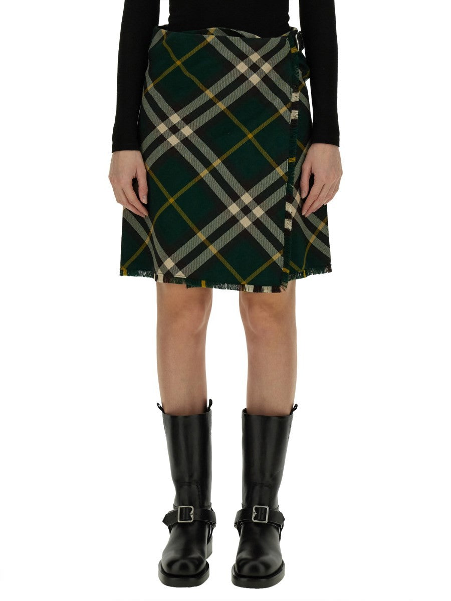 Burberry - Woman - Green - Skirt
