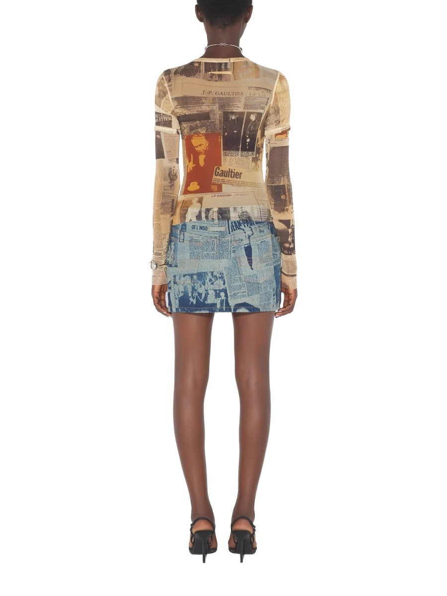 JEAN PAUL GAULTIER - Woman - Blue - Skirt