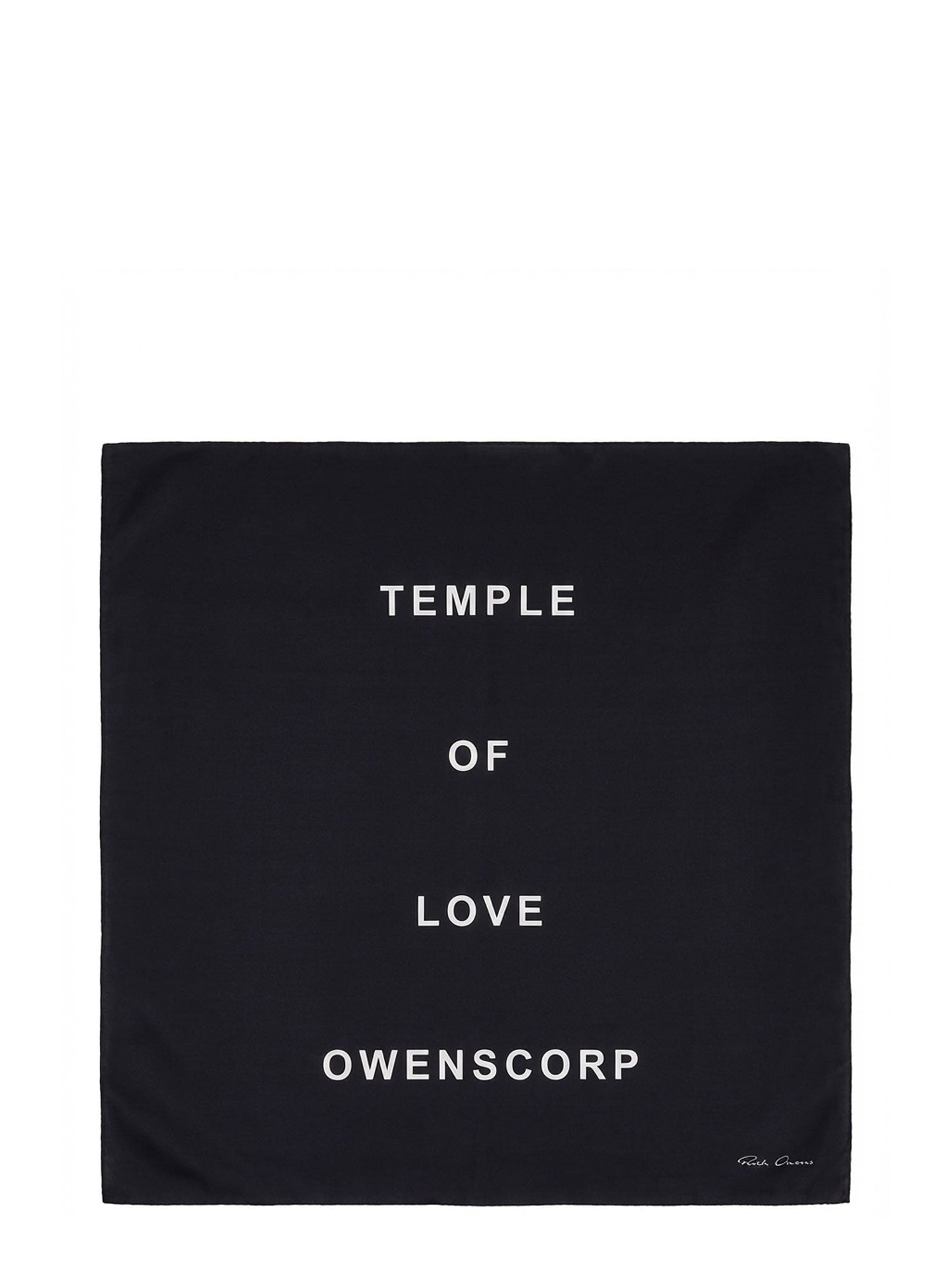RICK OWENS - Man - Black/Milk - Scarf
