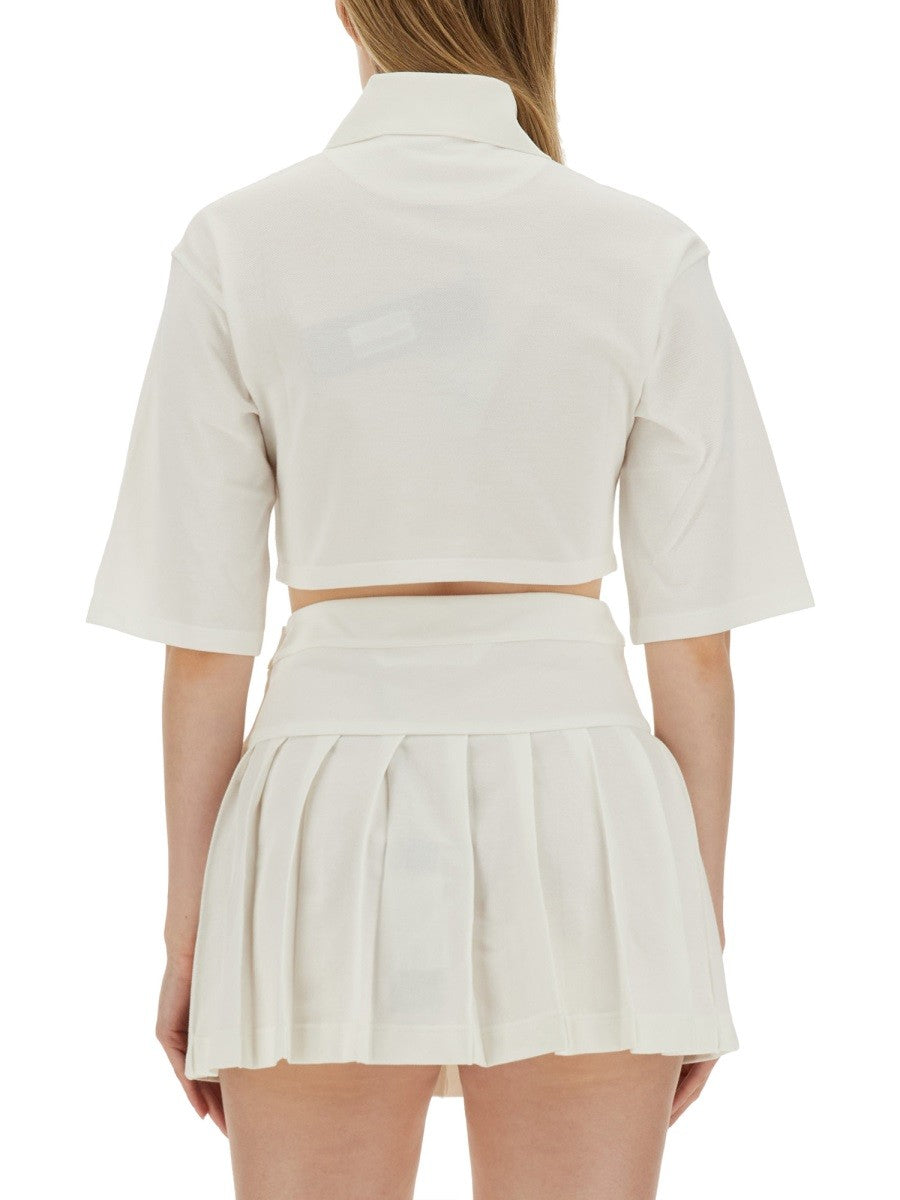 Palm Angels - Woman - White - POLO SHIRT