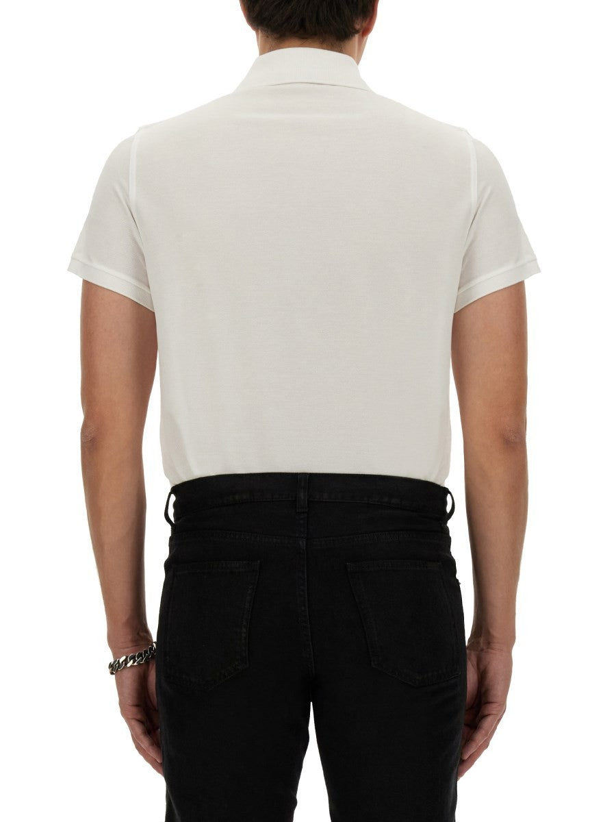 Saint Laurent - Man - White - Polo Shirt