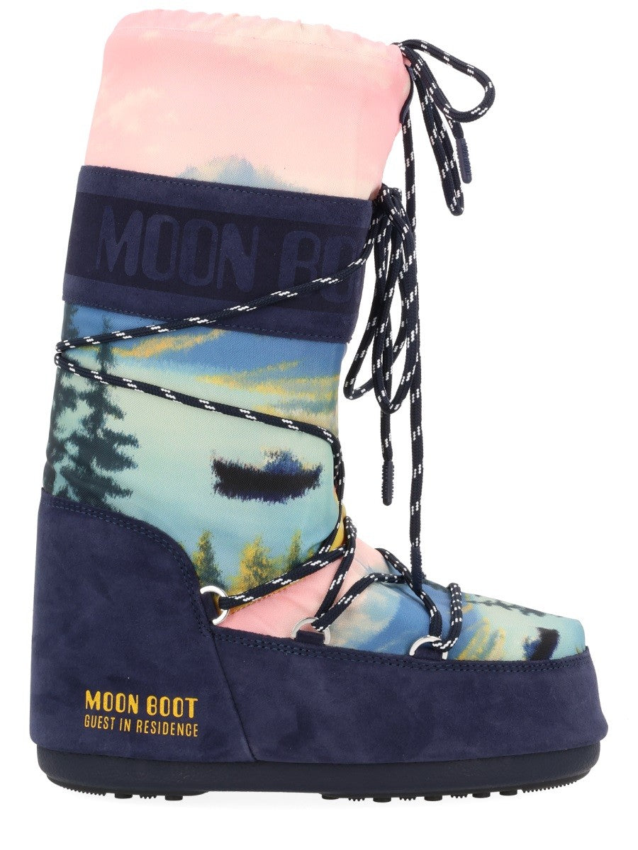 MOON BOOT PER GUEST IN RESIDENCE - Woman - Blue - Boot