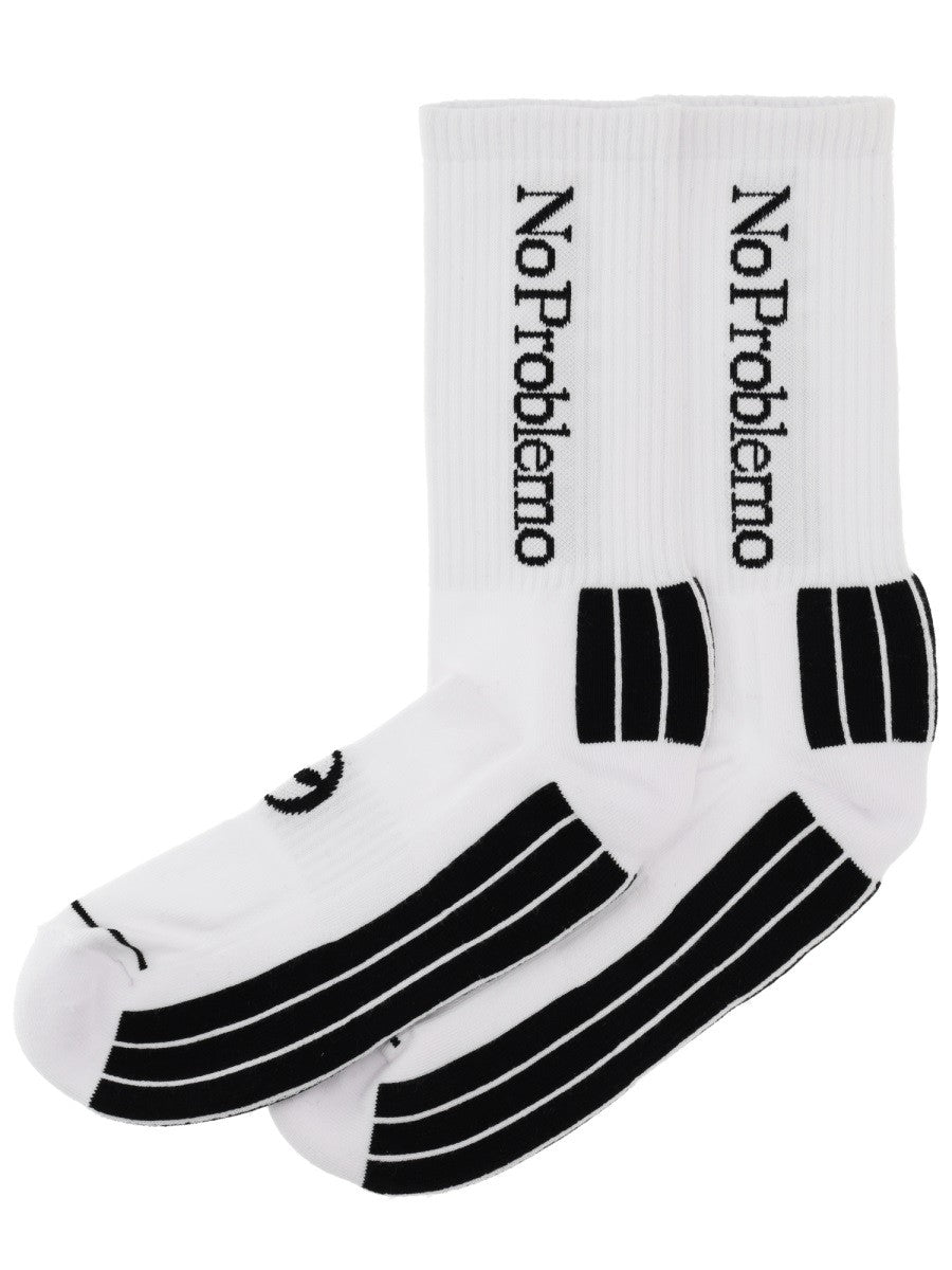 NO PROBLEMO - Unisex - White - Socks