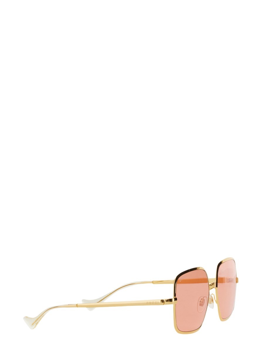 Gucci - Woman - Gold - Sunglasse