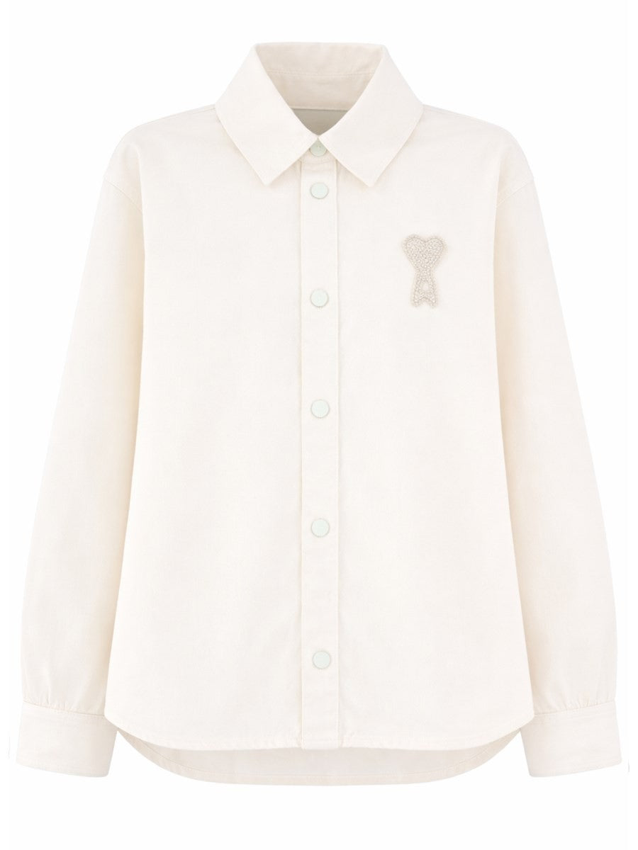 AMI PARIS - Unisex - Beige - Shirt
