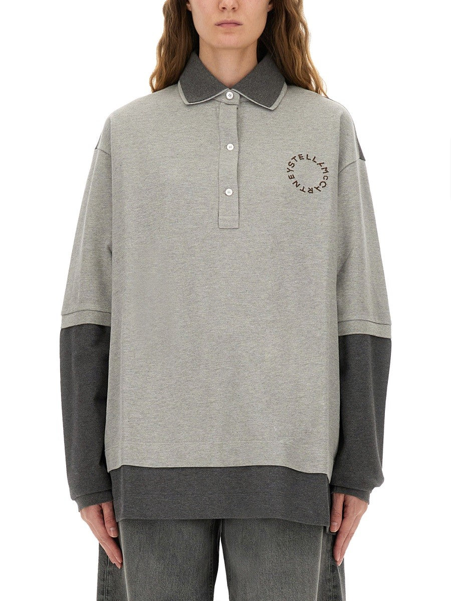 stella mccartney - Woman - Grey - POLO SHIRT