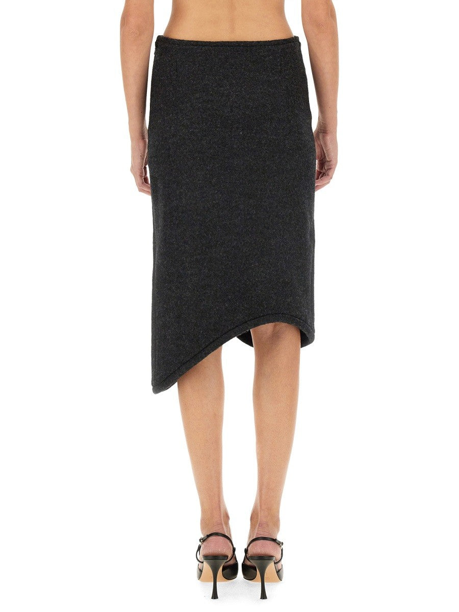 Victoria Beckham - Woman - Grey - Skirt