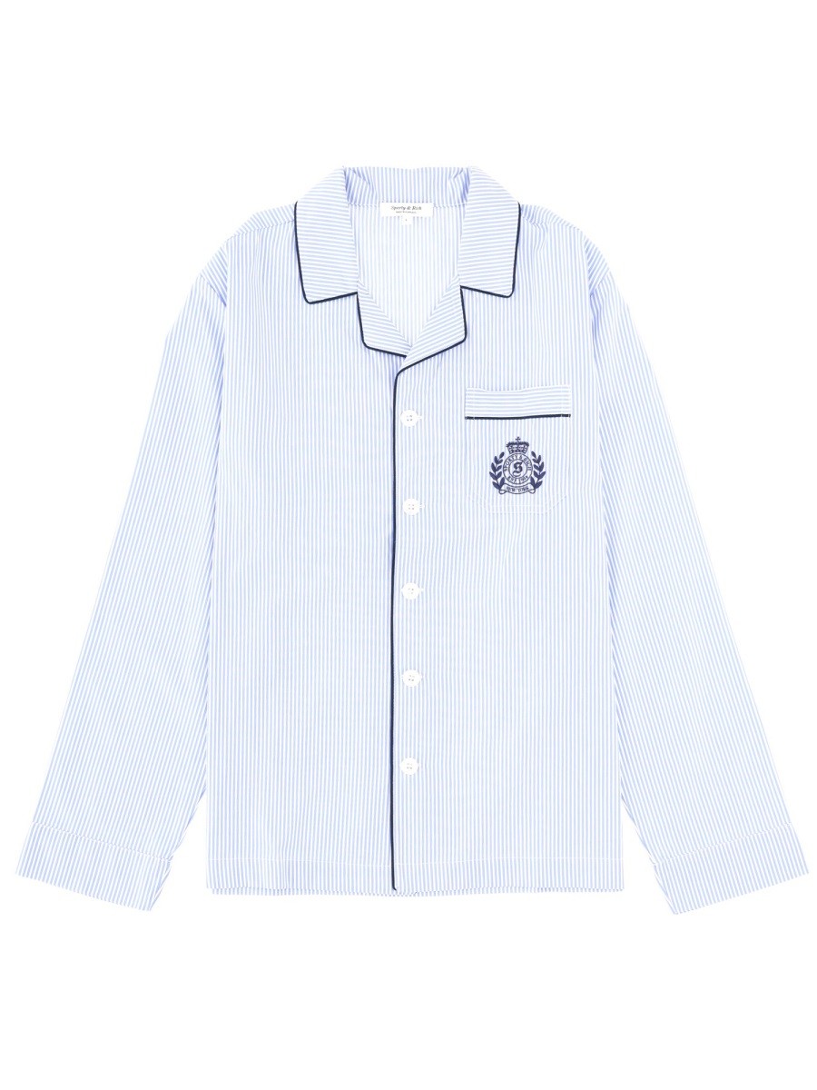 SPORTY&RICH - Unisex - Blue - Shirt