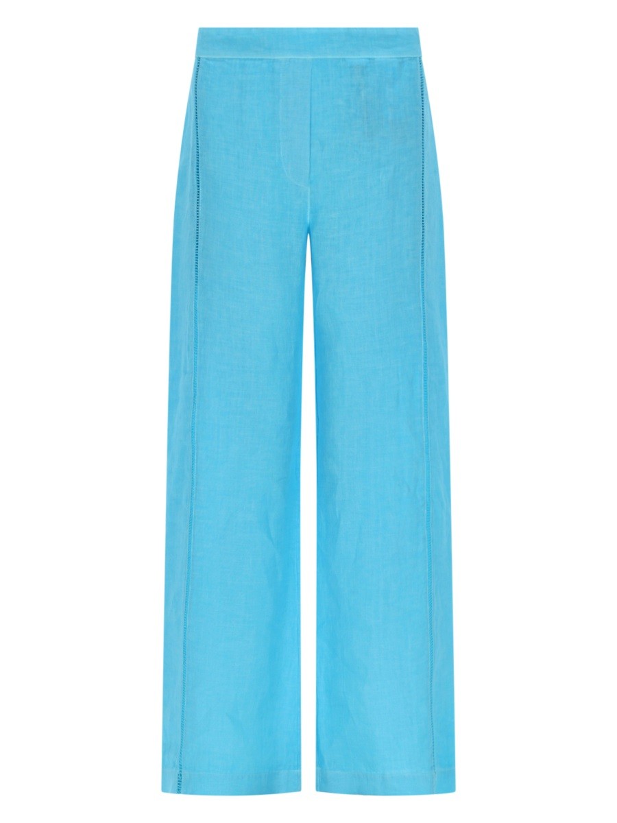 120% LINO - Woman - Blue - Pants