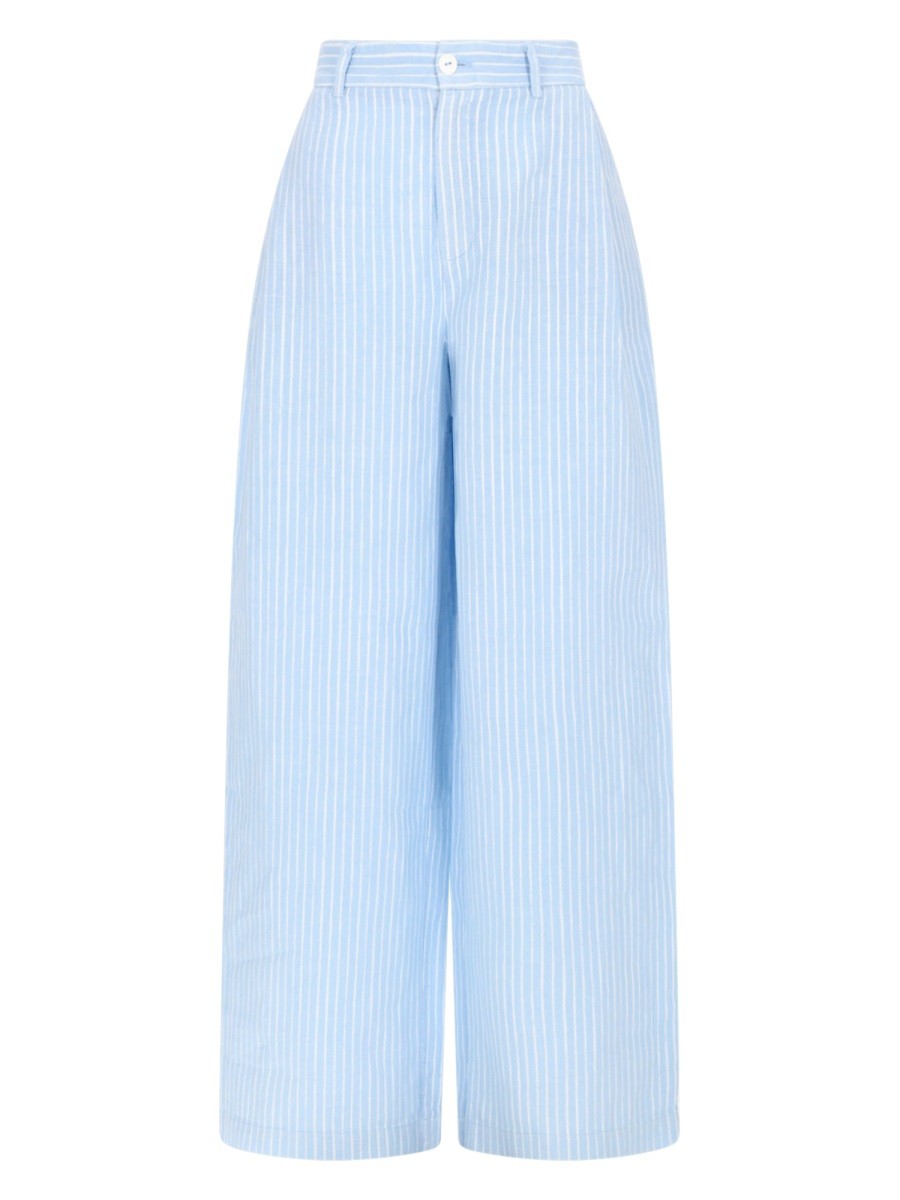 120% LINO - Woman - Blue - Pants