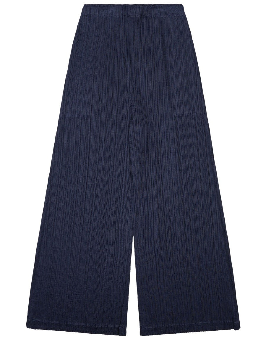 PLEATS PLEASE ISSEY MIYAKE - Woman - Blue - Pants