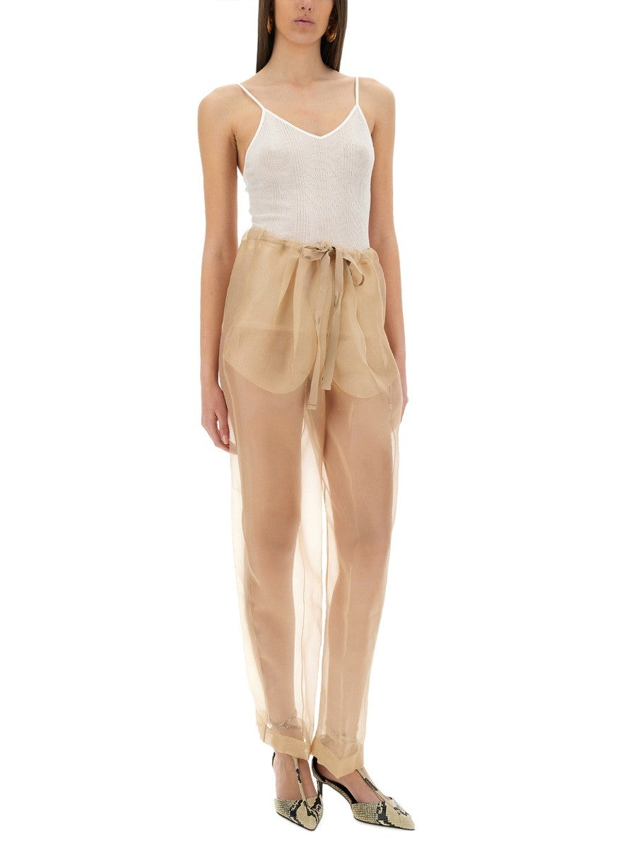 KHAITE - Woman - Beige - Pants