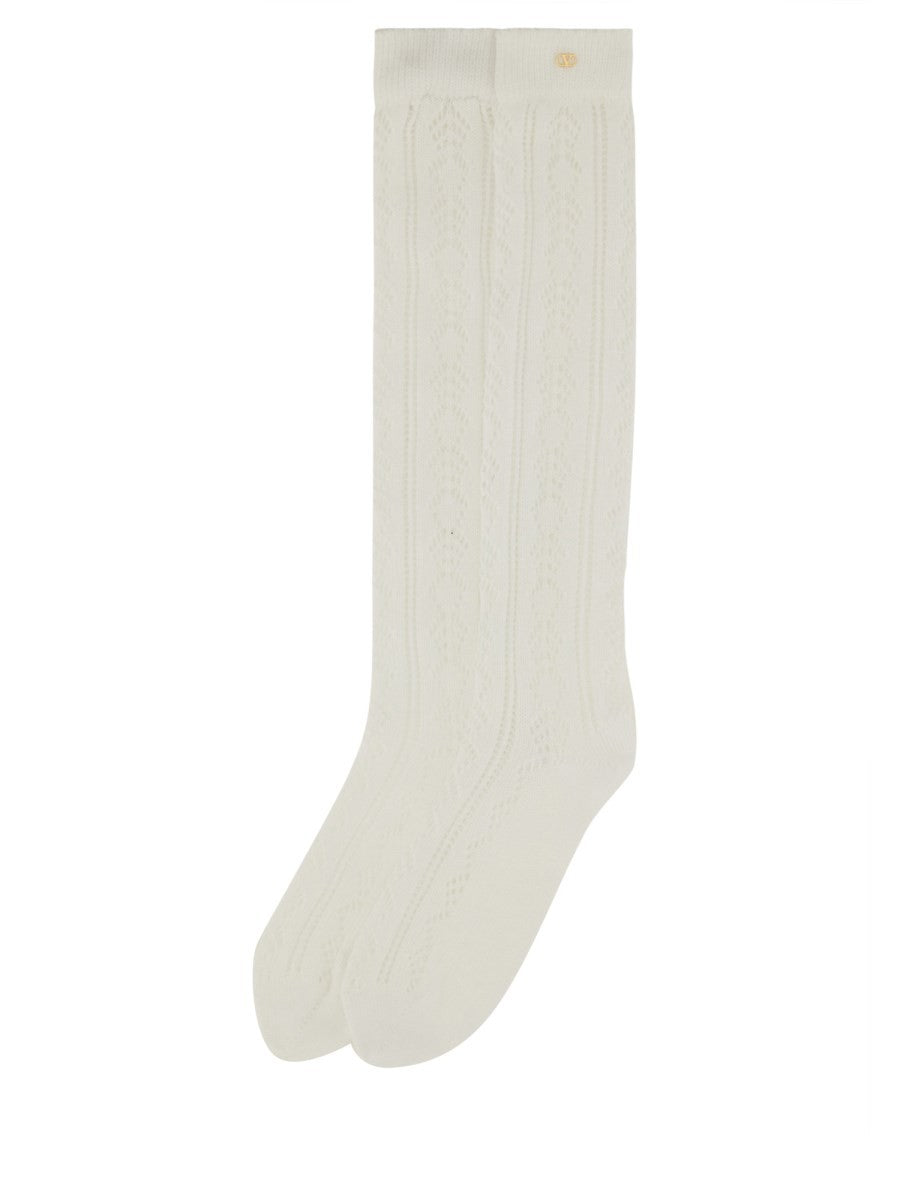 Valentino - Woman - White - Socks