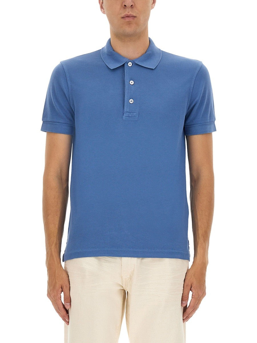 TOM FORD - Man - Blue - Polo Shirt