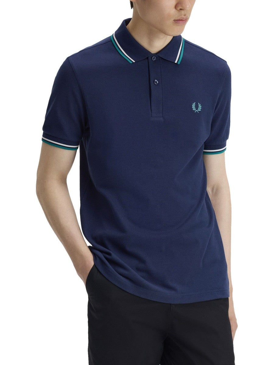 FRED PERRY - Man - Blue - Polo Shirt