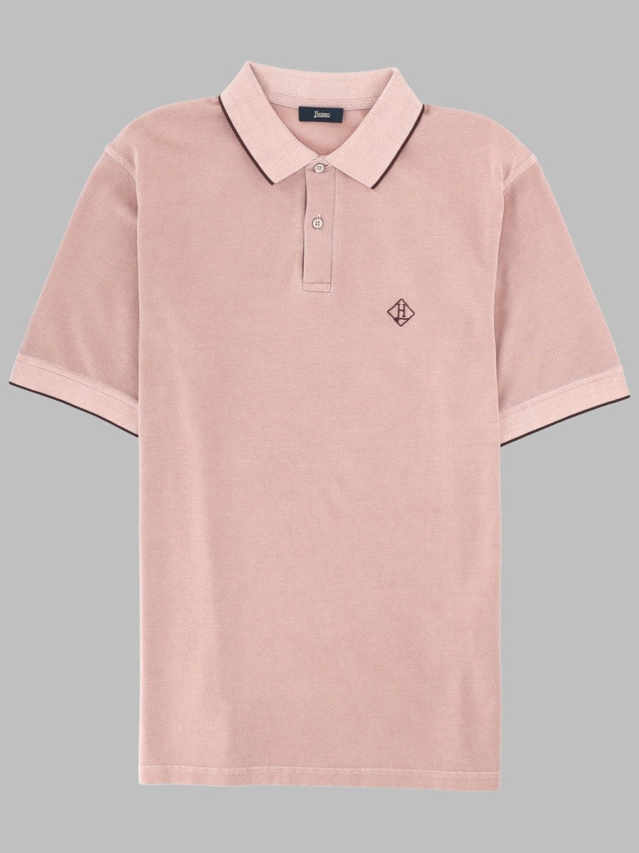 Herno - Man - Pink - Polo Shirt