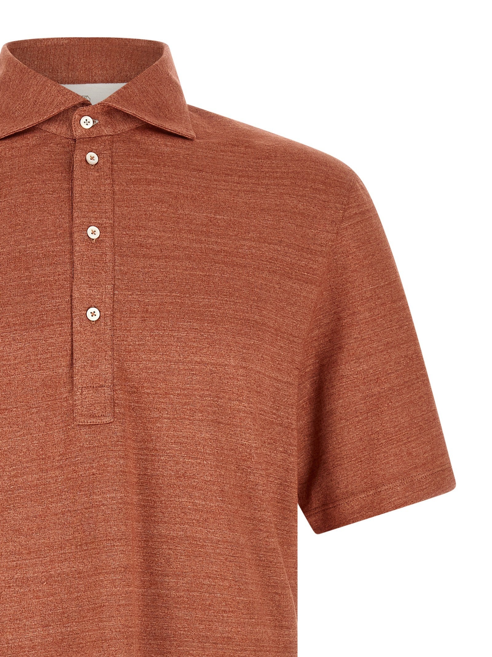 Brunello Cucinelli - nan - Orange - Polo Shirt