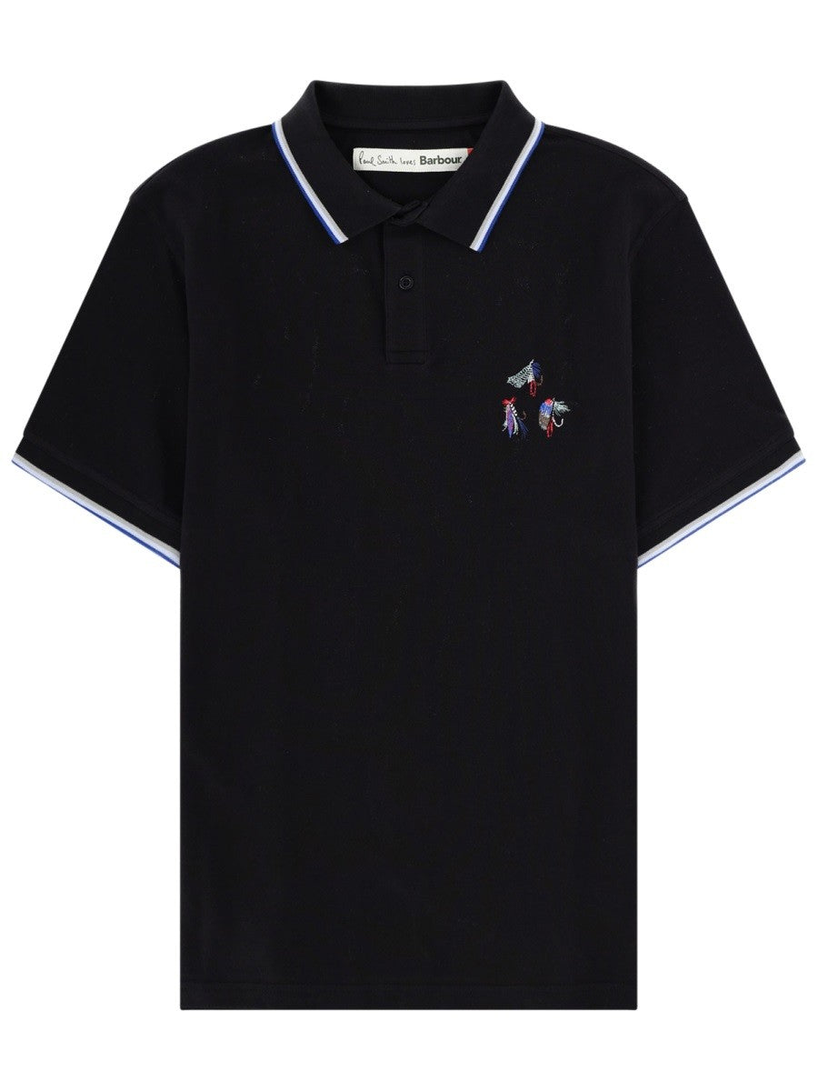 PAUL SMITH X BARBOUR - Man - Blue - Polo Shirt
