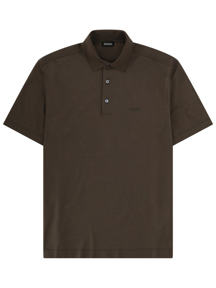 Zegna - Man - Brown - Polo Shirt