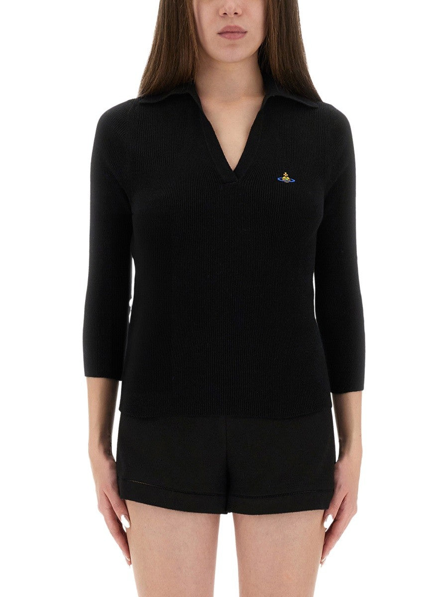 Vivienne Westwood - Woman - Black - POLO SHIRT