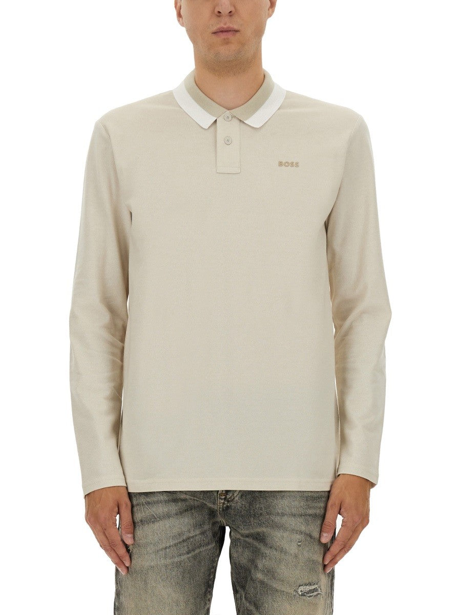 Boss - Man - Beige - Polo Shirt