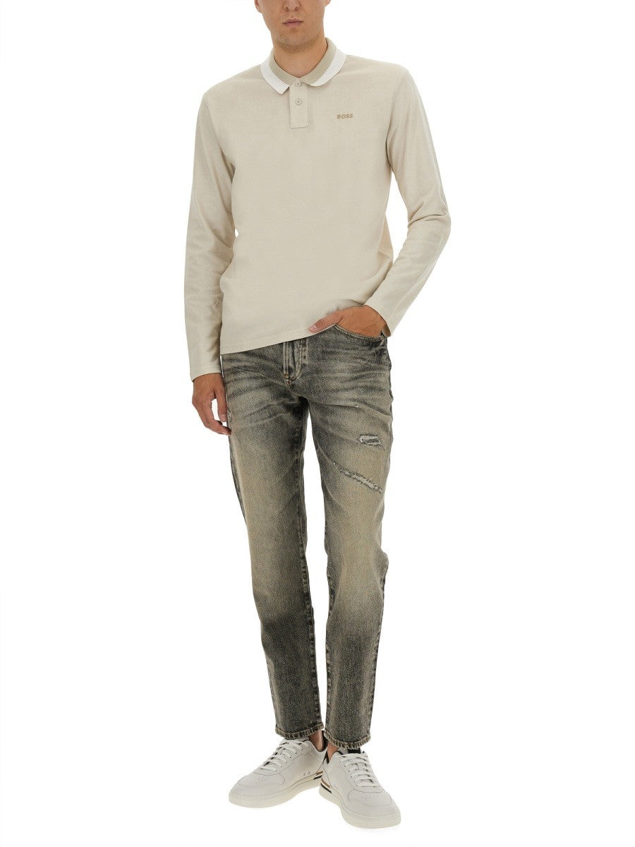 Boss - Man - Beige - Polo Shirt