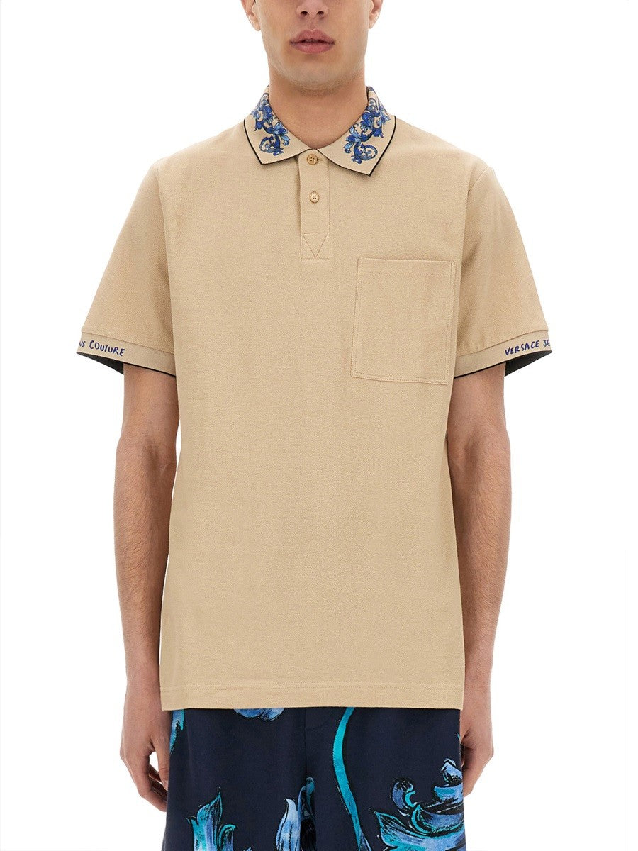 Versace Jeans Couture - Man - Beige - Polo Shirts