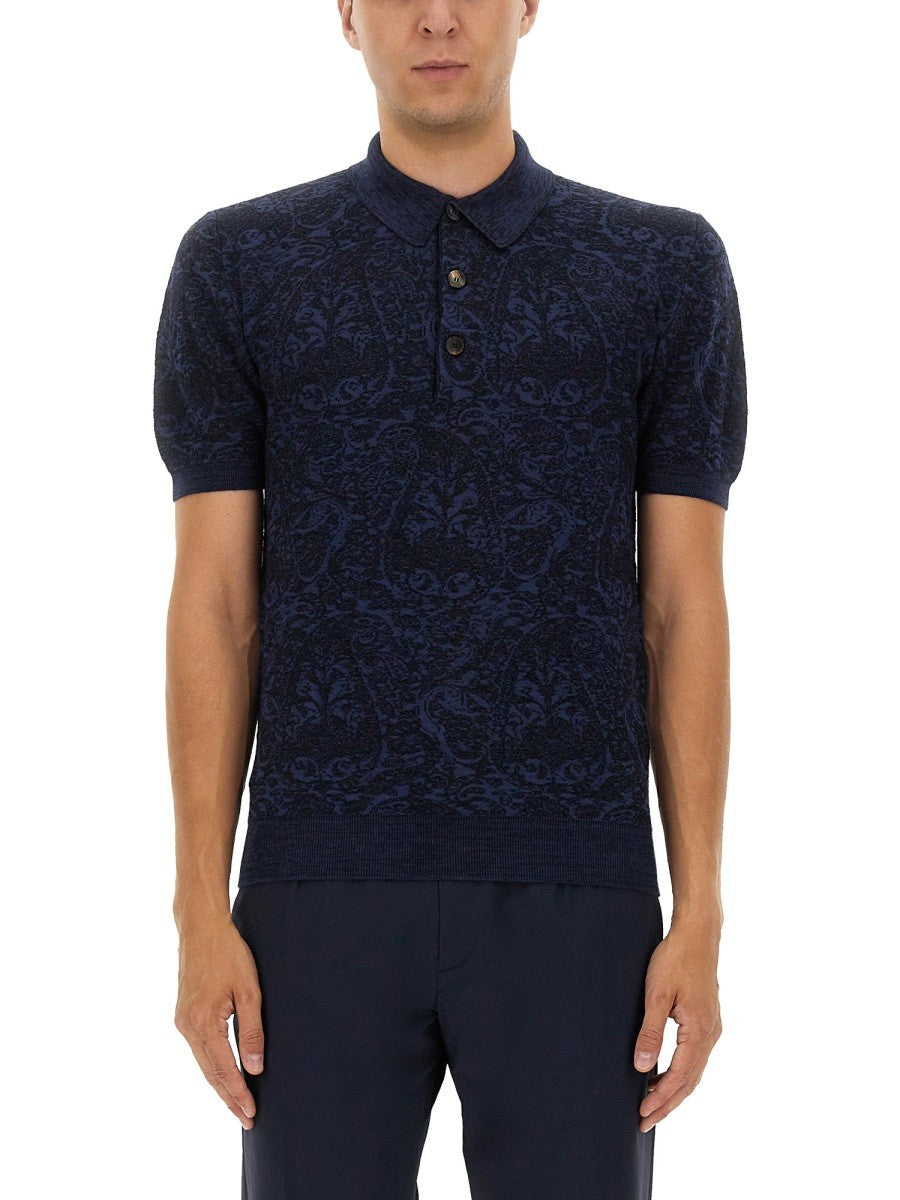 Etro - Man - Blue - Polo Shirt