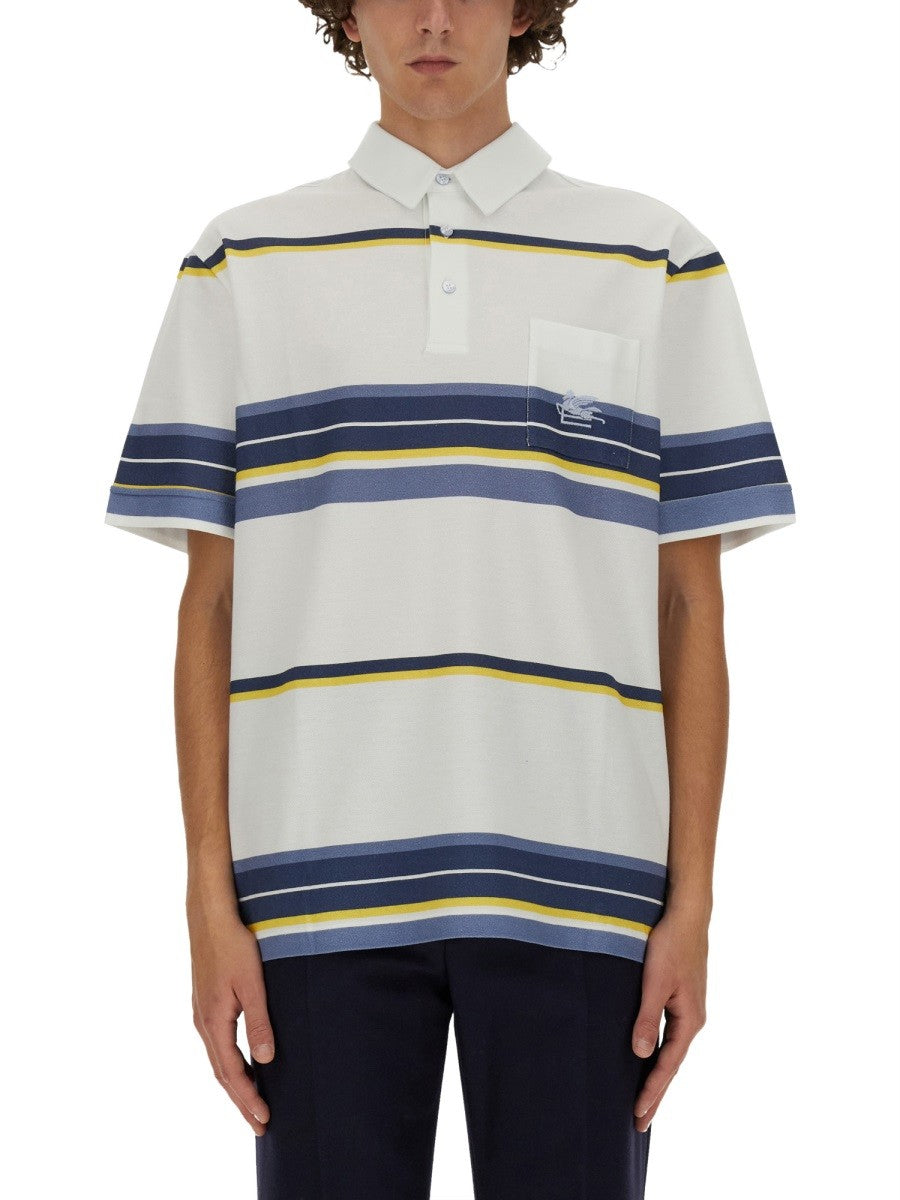 Etro - Man - Beige - Polo Shirt