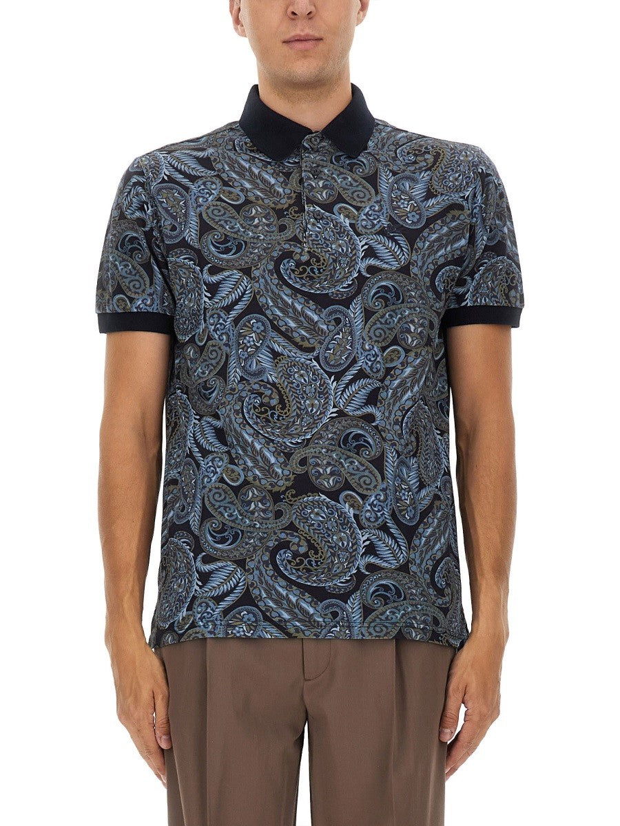 Etro - Man - Blue - Polo Shirt