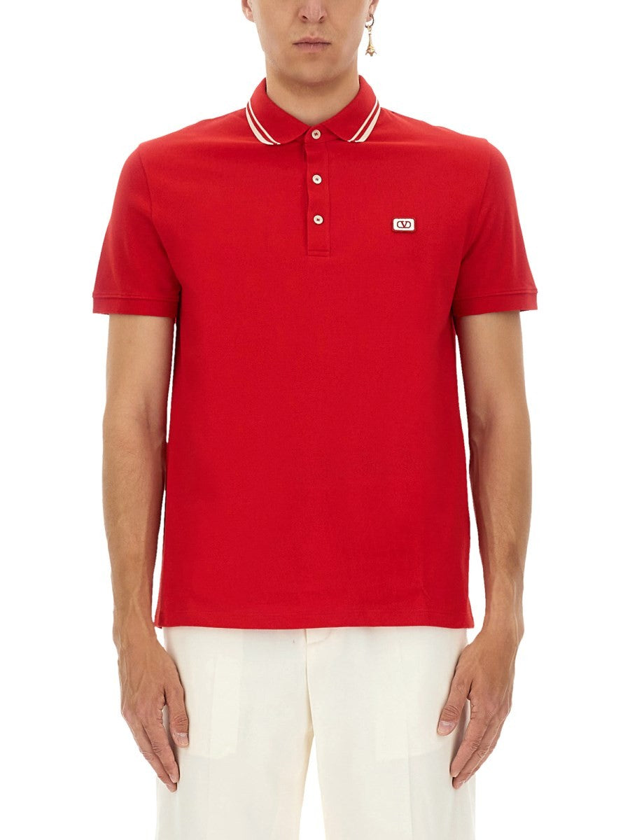 Valentino - Man - Red - Polo Shirts