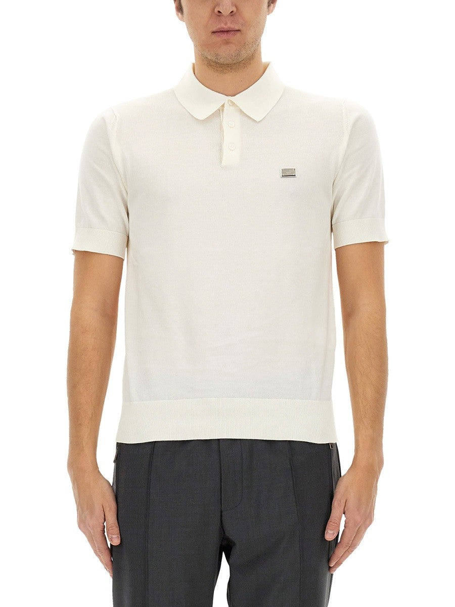 Dolce & Gabbana - Man - White - Polo Shirt