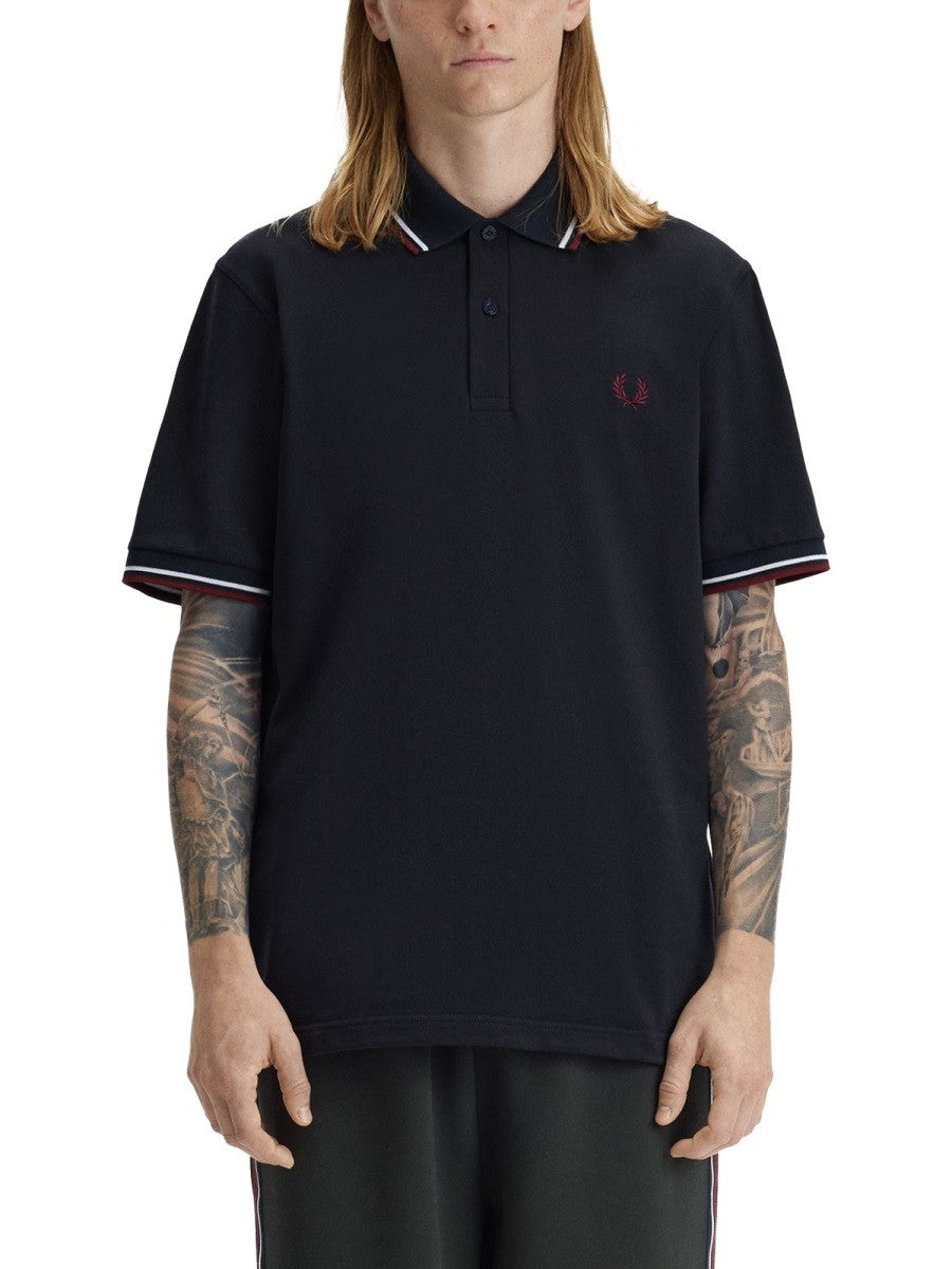 FRED PERRY - Man - Blue - Polo Shirt