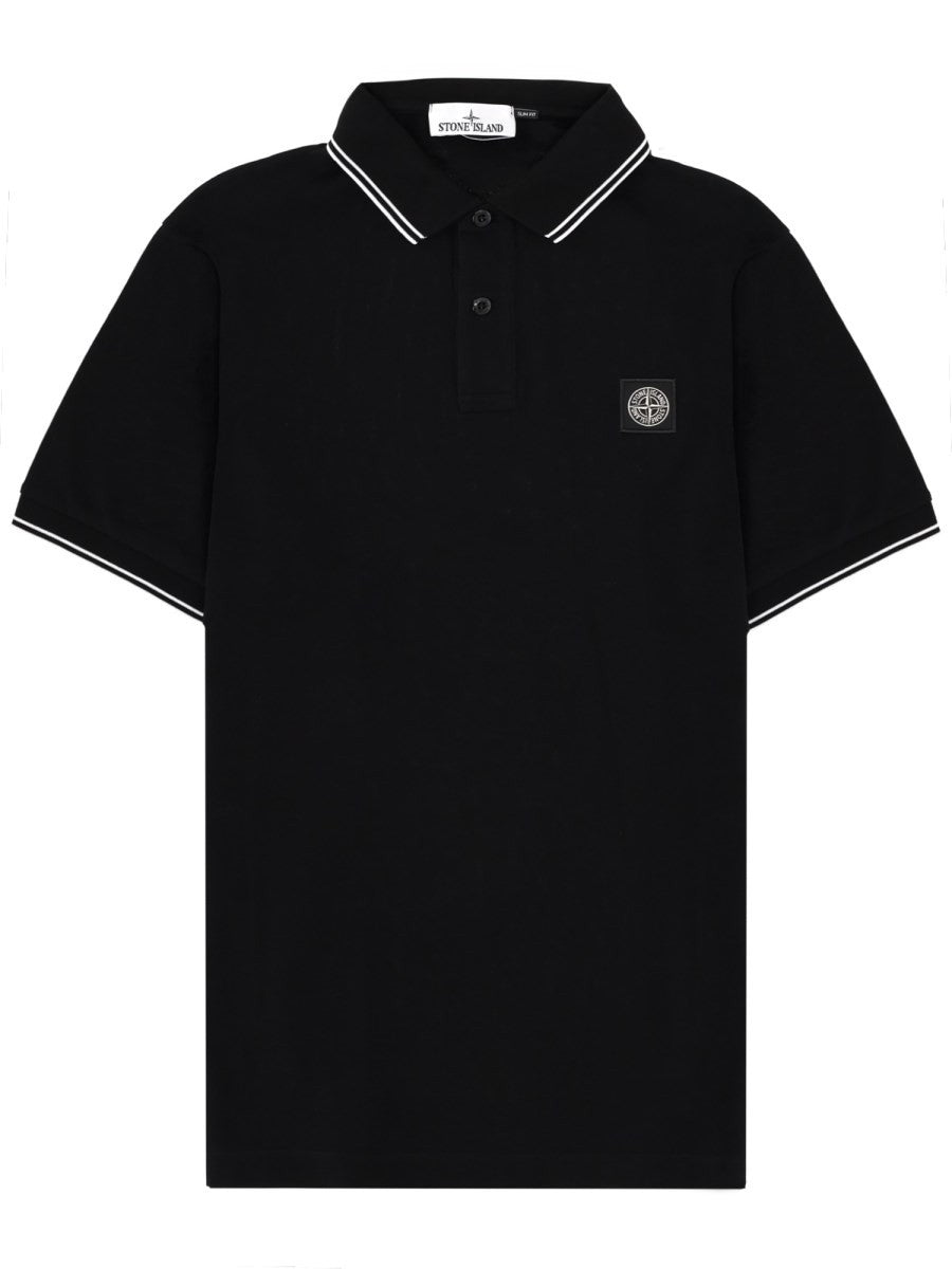 Stone Island - Man - Black - Polo Shirt