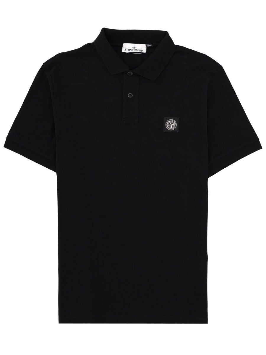Stone Island - Man - Black - Polo Shirt