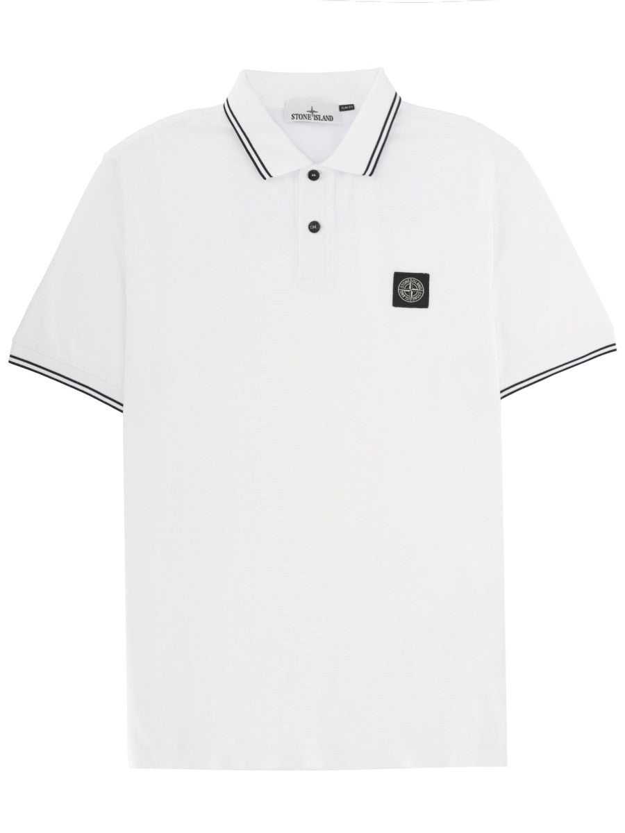 Stone Island - Man - White - Polo Shirt