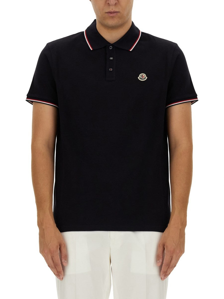 Moncler - Man - Blue - Polo Shirts