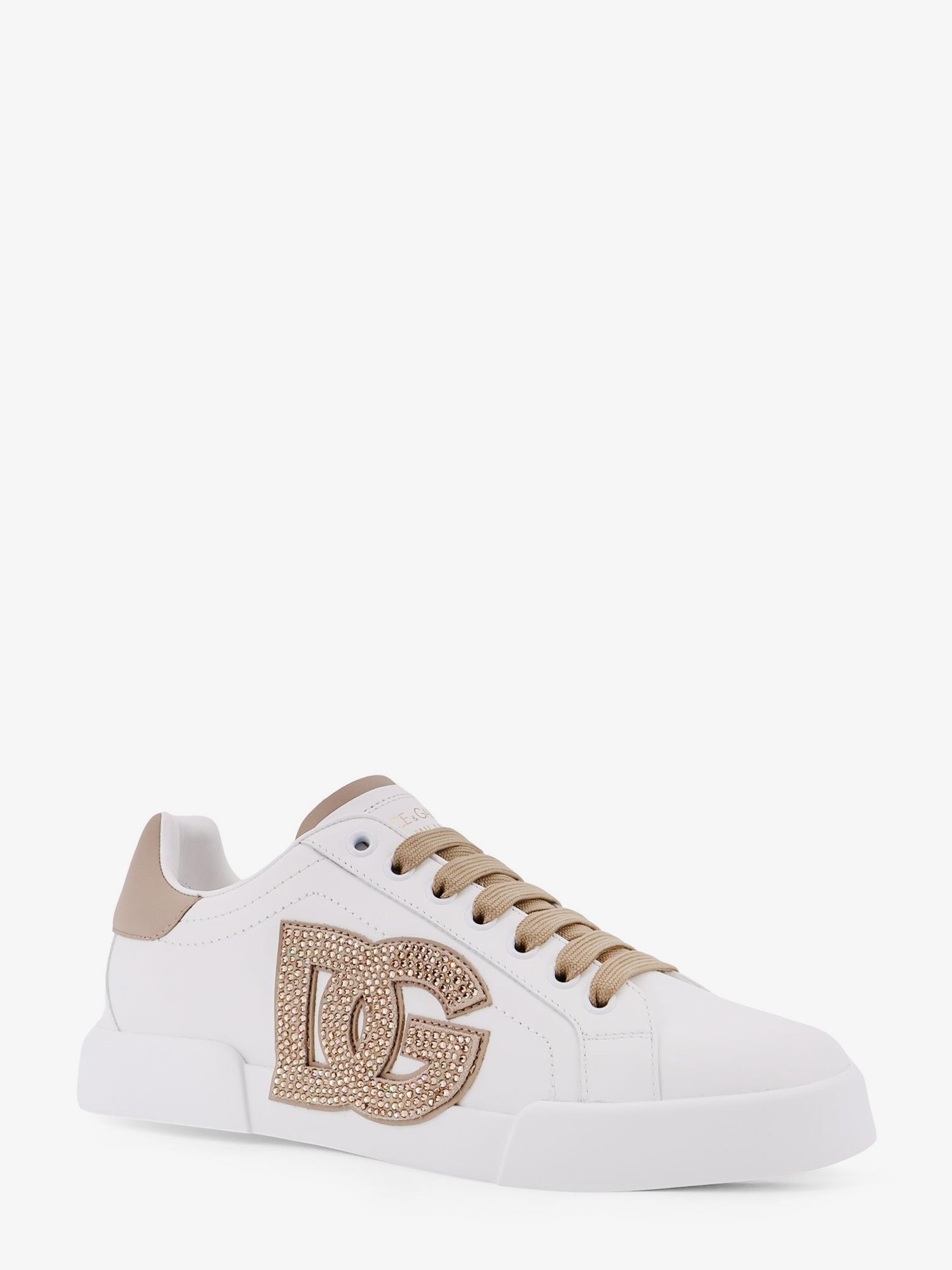 Dolce & Gabbana - Woman - Bianco/Taupe - Sneaker