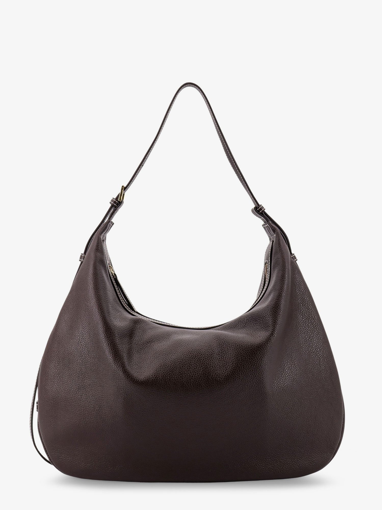 ATP ATELIER - Woman - Walnut Contrast Stitch - Shoulder Bag
